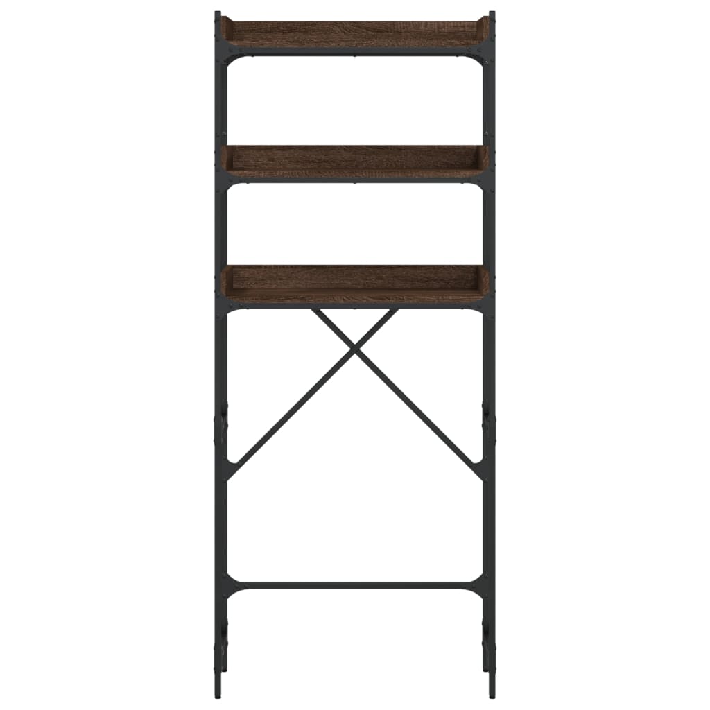 vidaXL Waschmaschinenregal Braun Eichen-Optik 67x25x163 cm - Image 6