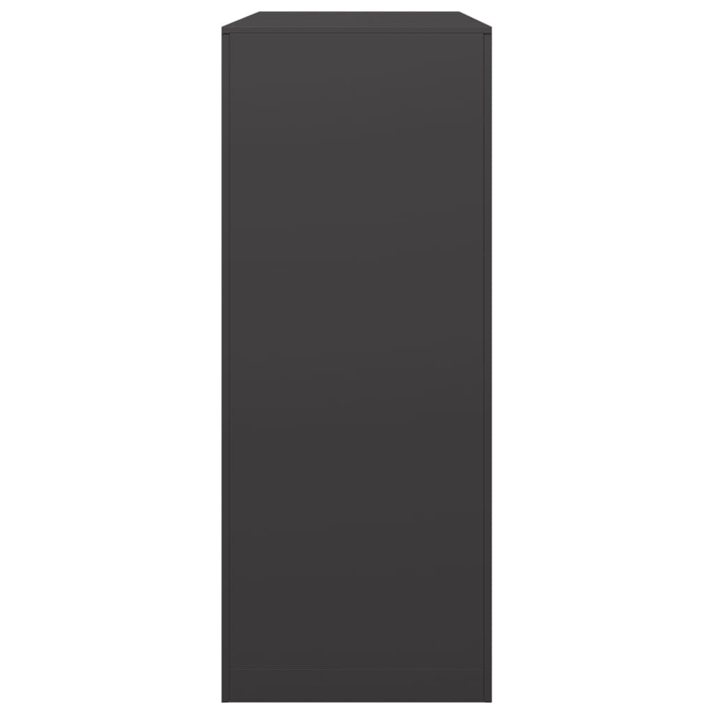 vidaXL Brennholzregal Schwarz 100x40x100 cm Stahl - Image 5