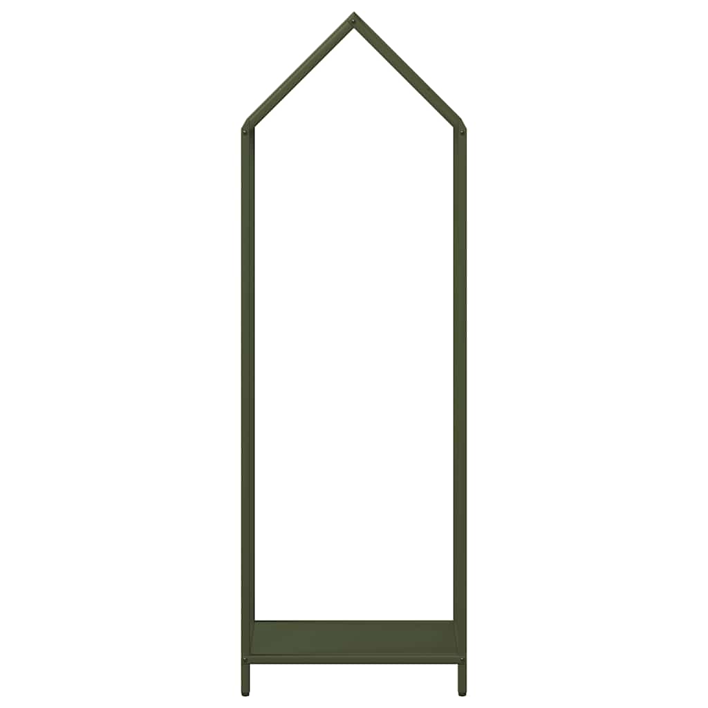 vidaXL Brennholzregal Olivgrün 40x25x120 cm Kaltgewalzter Stahl - Image 5