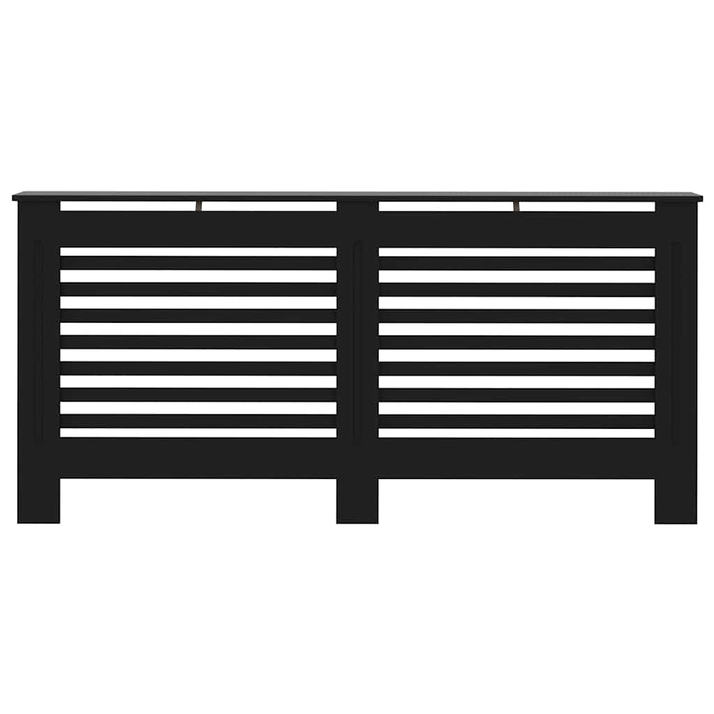 vidaXL Heizkörperverkleidung Schwarz 172x19x81,5 cm MDF - Image 4