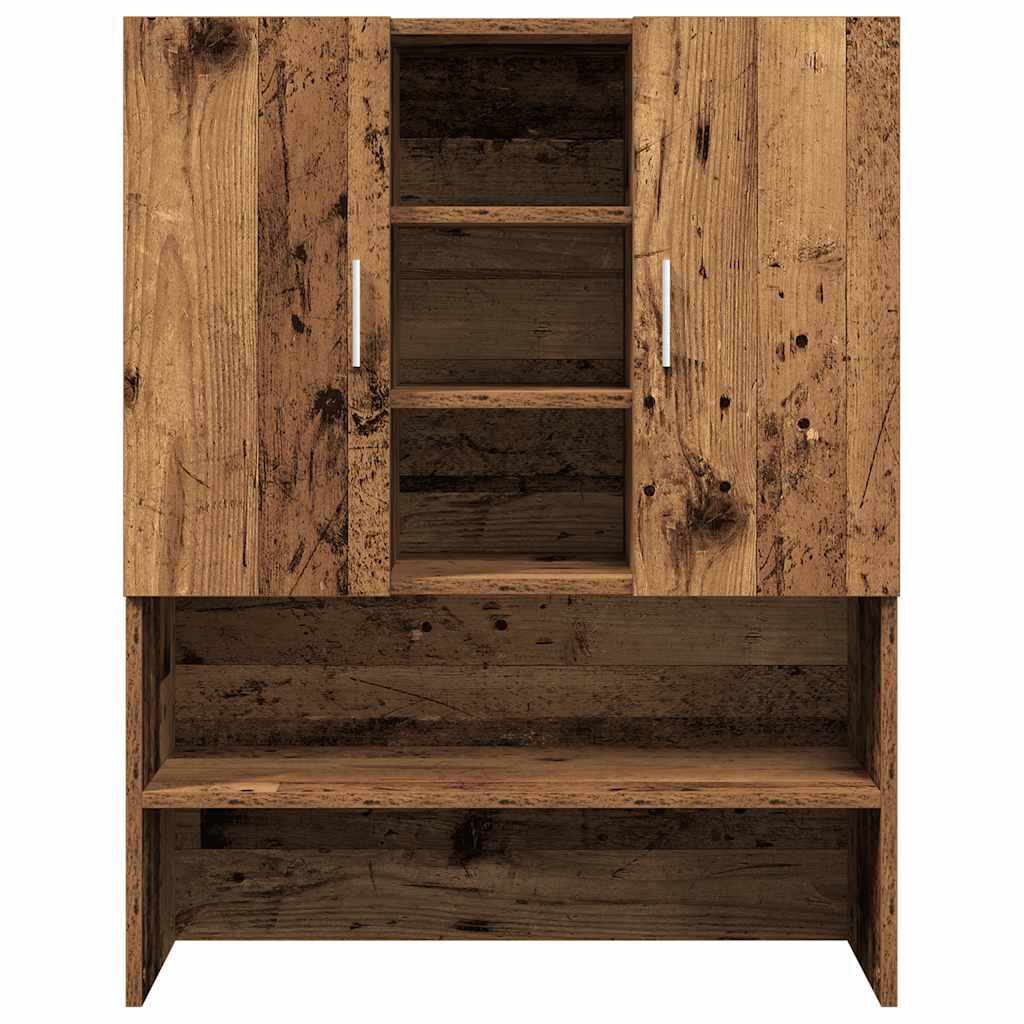 vidaXL Waschmaschinenschrank Altholz-Optik 70,5x25,5x90 cm - Image 4