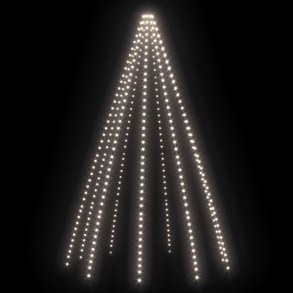 vidaXL Weihnachtsbaum-Lichternetz mit 400 LEDs Kaltweiß 400 cm - Image 4
