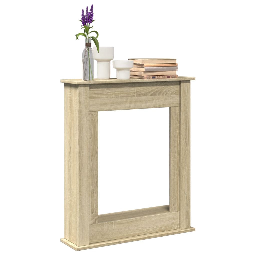 vidaXL Kaminumrandung Sonoma-Eiche 75x20x87,5 cm Holzwerkstoff