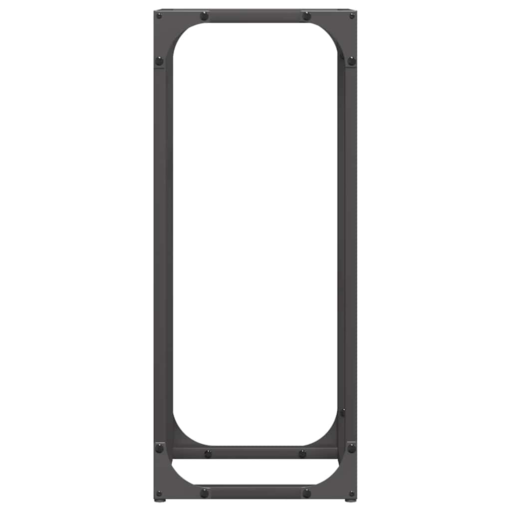 vidaXL Brennholzregal Schwarz 25x25x60 cm Kaltgewalzter Stahl - Image 6