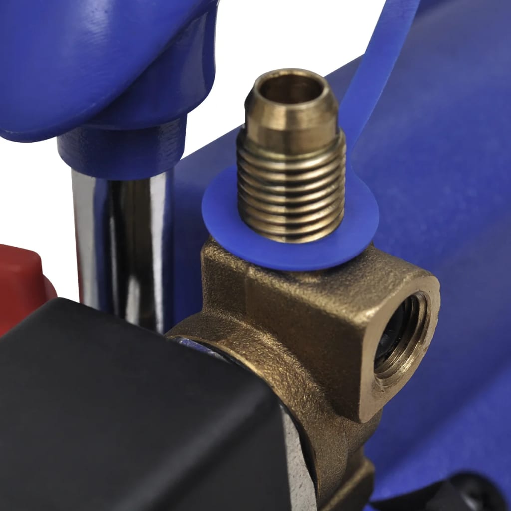 vidaXL Vakuumpumpe Einstufig mit 4-Wege-Verteiler-Manometer Set - Image 5