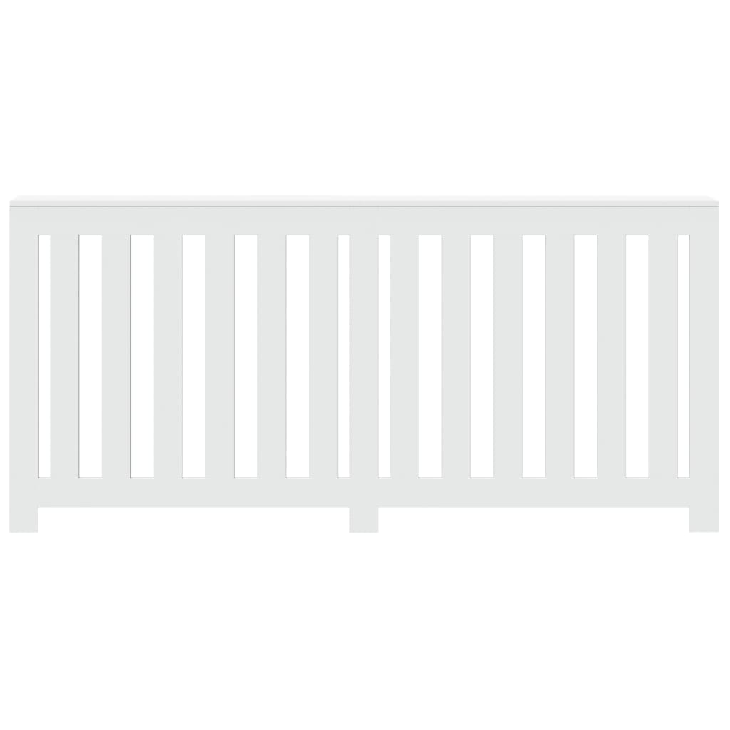 vidaXL Heizkörperverkleidung Weiß 175x20x82 cm Holzwerkstoff - Image 3
