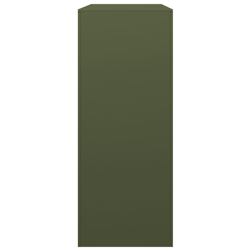 vidaXL Brennholzregal Grün 100x40x100 cm Stahl - Image 5