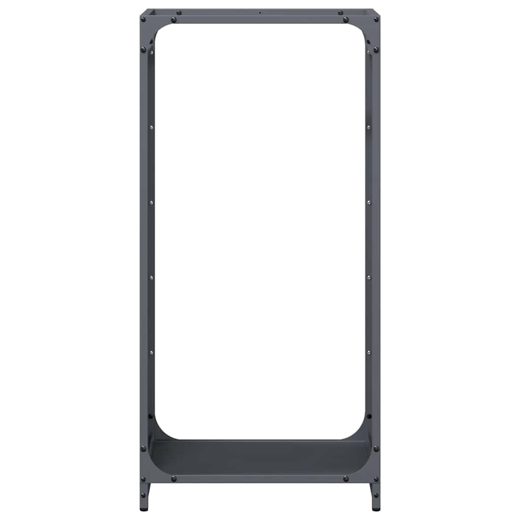 vidaXL Brennholzregal Anthrazit 44x28x90 cm Kaltgewalzter Stahl - Image 5