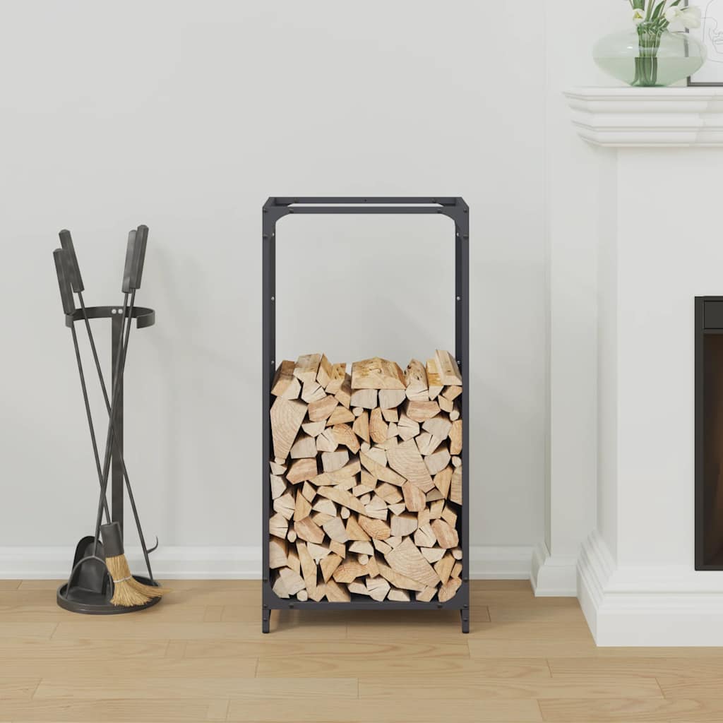 vidaXL Brennholzregal Anthrazit 44x28x90 cm Kaltgewalzter Stahl - Image 3