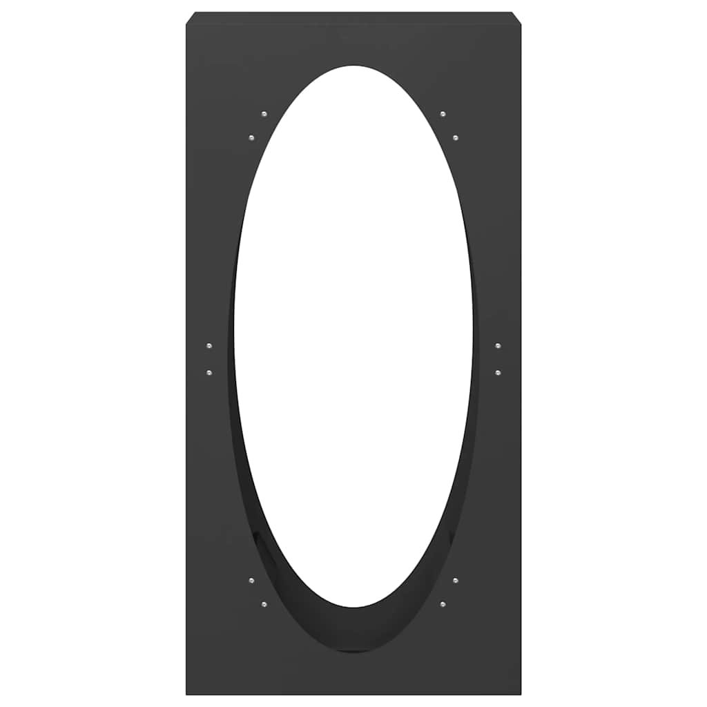 vidaXL Brennholzregal Schwarz 50x23x100 cm Kaltgewalzter Stahl - Image 5