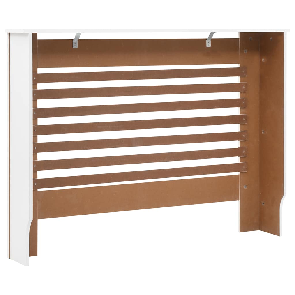 vidaXL Heizkörperabdeckung Weiß 112×19×81,5 cm MDF - Image 5