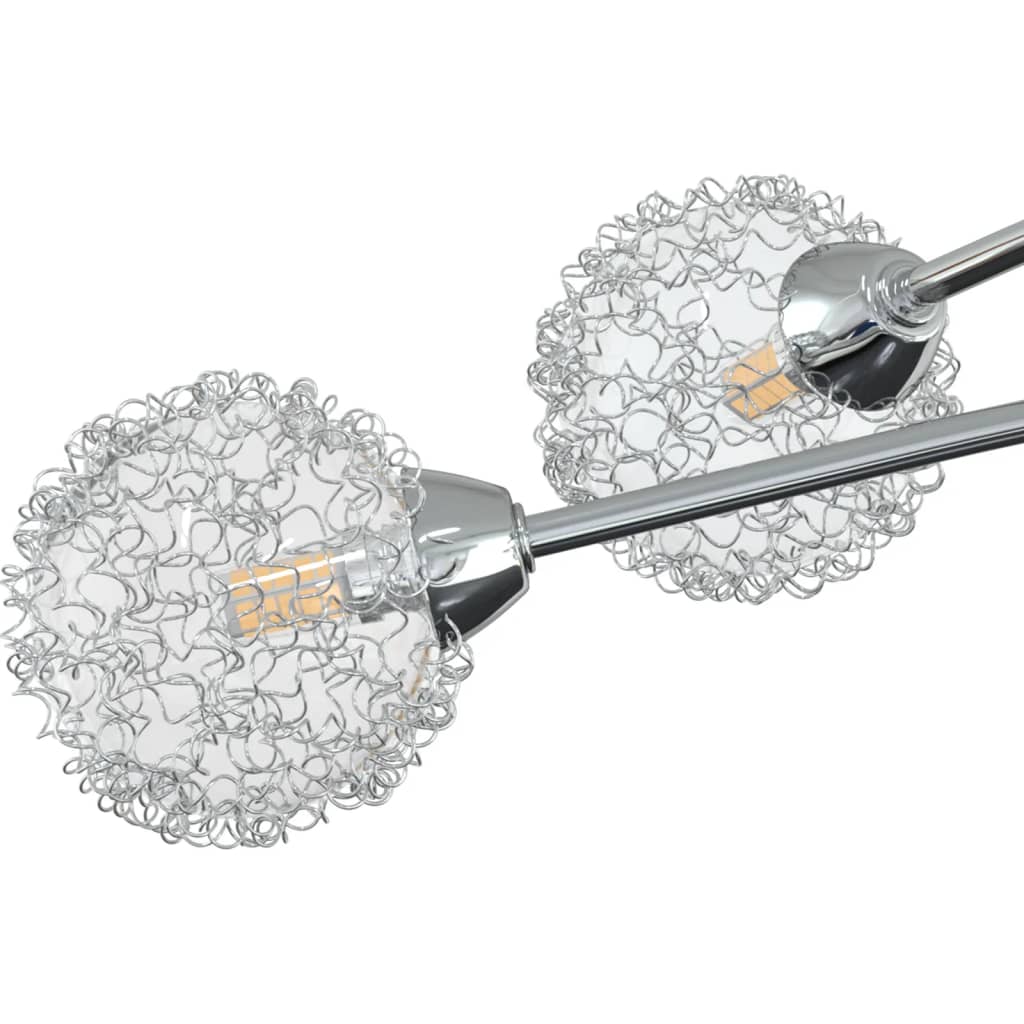 vidaXL Deckenleuchte mit Drahtgeflecht-Schirmen für 5 G9 LED-Leuchten - Image 4