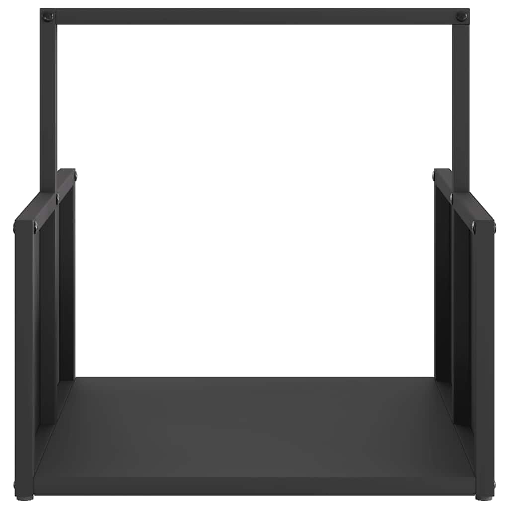 vidaXL Brennholzregal Schwarz 40x40x40 cm Kaltgewalzter Stahl - Image 5