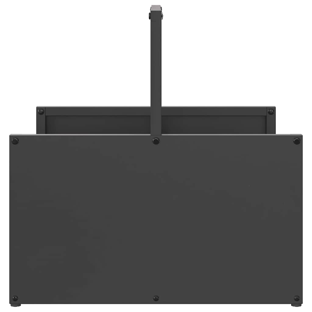 vidaXL Brennholzregal Schwarz 40x40x40 cm Kaltgewalzter Stahl - Image 6