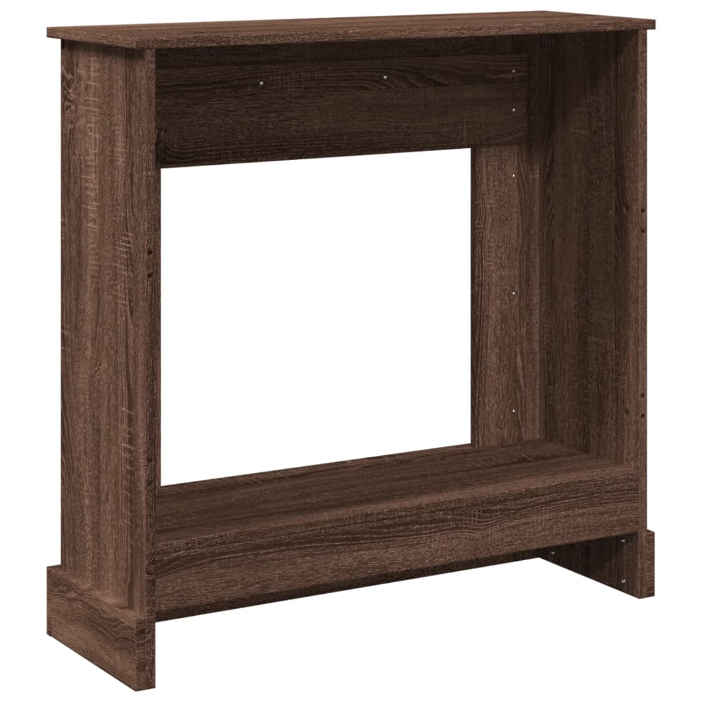 vidaXL Kaminumrandung Braun Eichen-Optik 90x30x90 cm Holzwerkstoff - Image 6