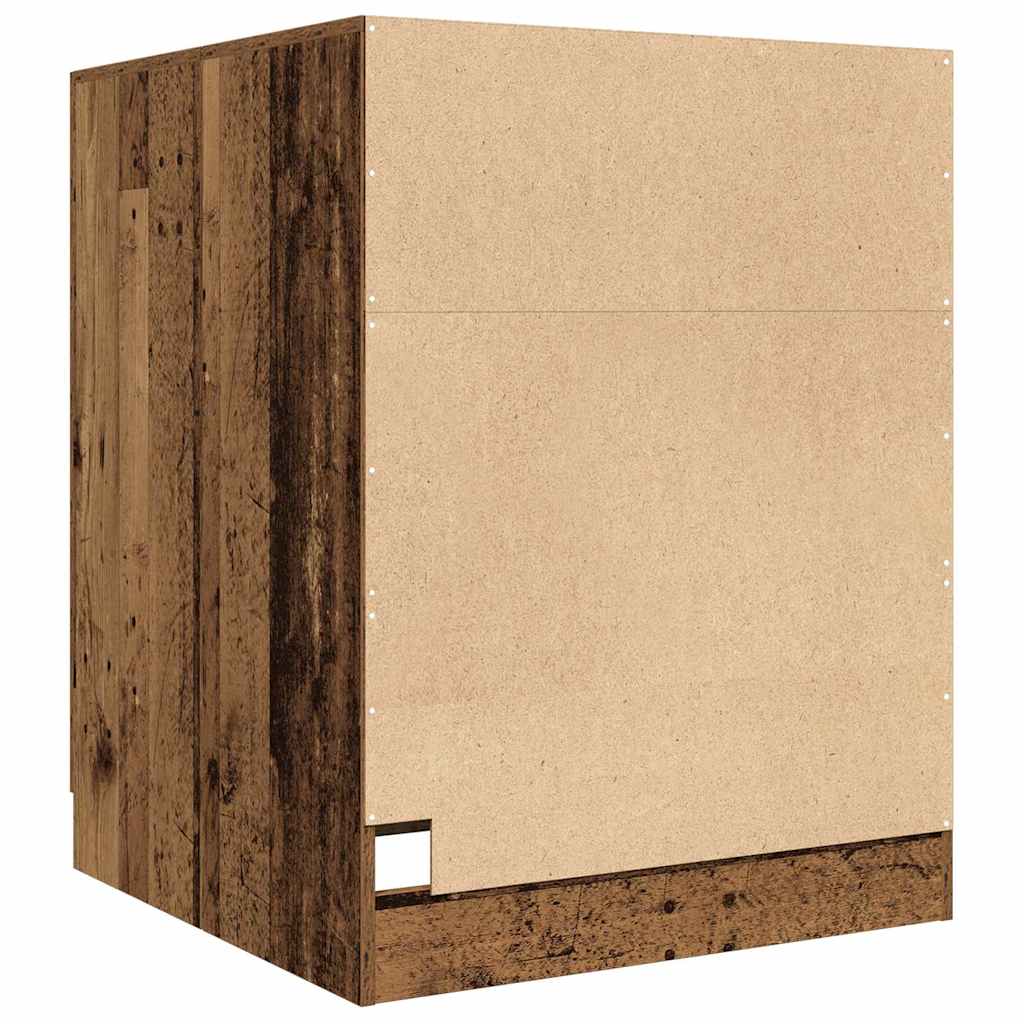 vidaXL Waschmaschinenschrank Altholz-Optik 70,5x71,5x91,5 cm - Image 6
