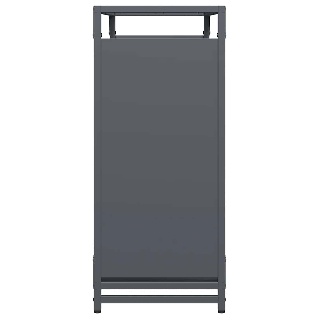 vidaXL Brennholzregal Anthrazit 90x28x65 cm Kaltgewalzter Stahl - Image 6