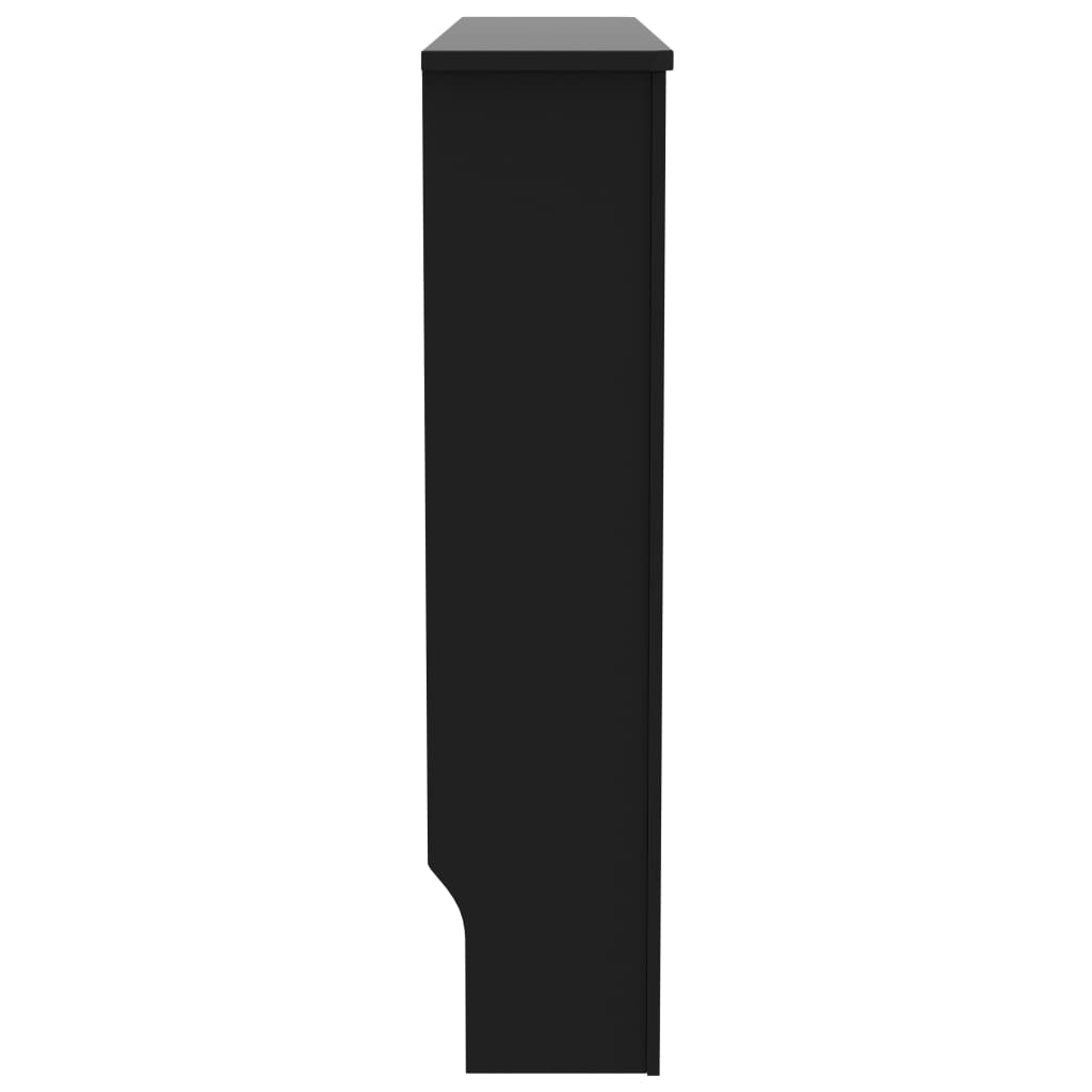 vidaXL Heizkörperverkleidung Schwarz 112x19x81,5 cm MDF - Image 4