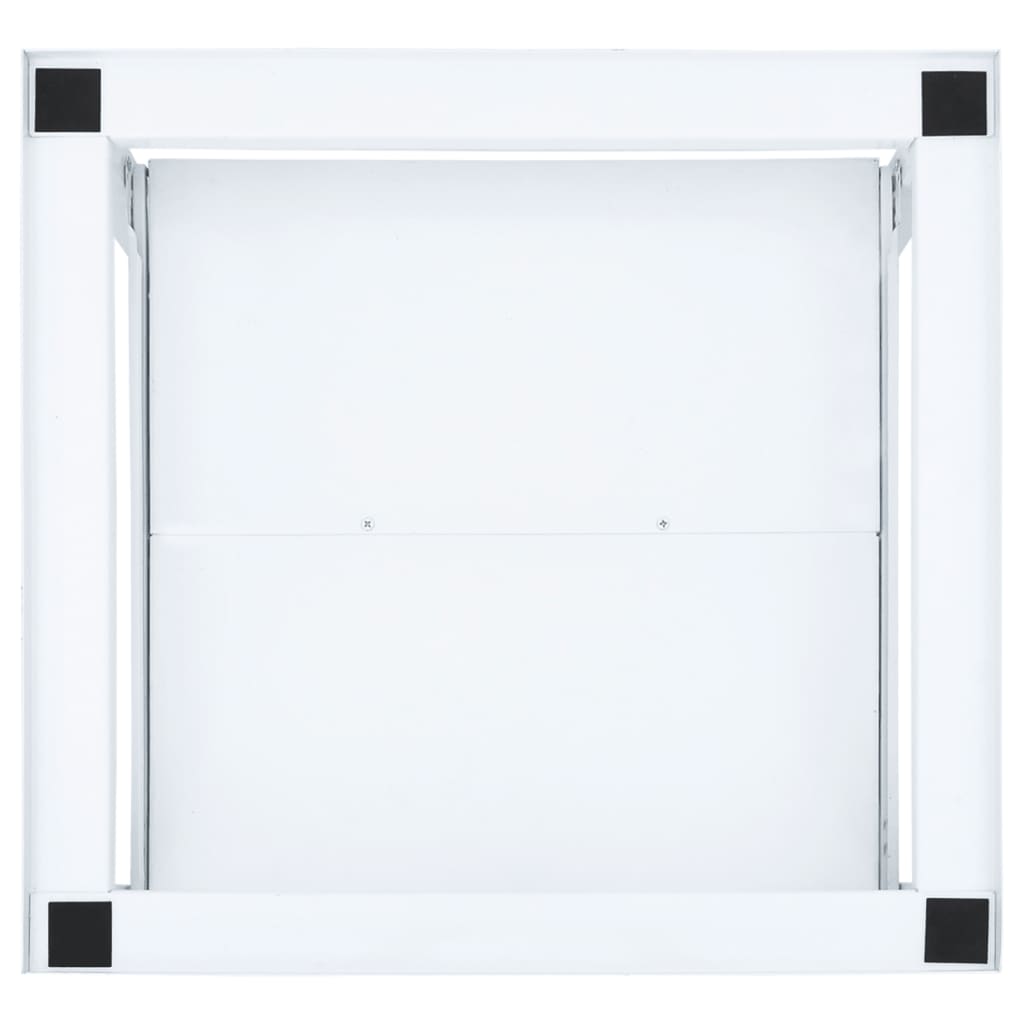 vidaXL Waschmaschinen-Untergestell mit Ausziehbarer Ablage Weiß - Image 6