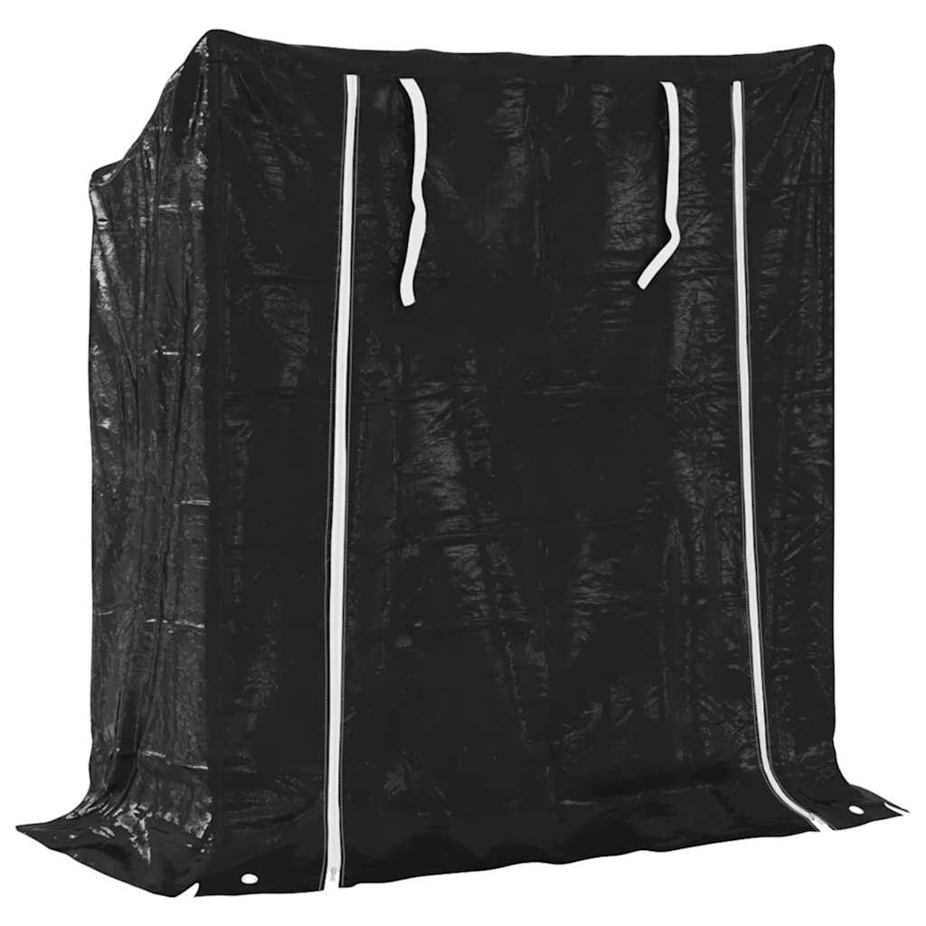 vidaXL Brennholzregal mit Regenschutz 100,5x40,5x110,5 cm - Image 5