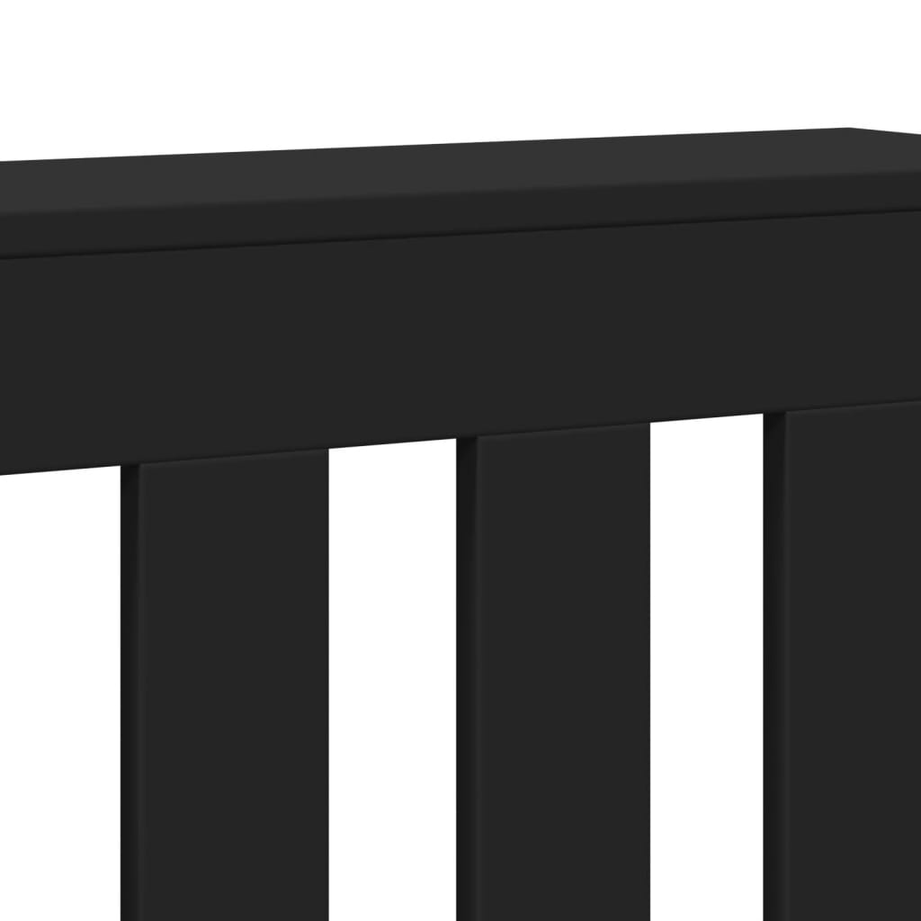 vidaXL Heizkörperverkleidung Schwarz 175x20x82 cm Holzwerkstoff - Image 6