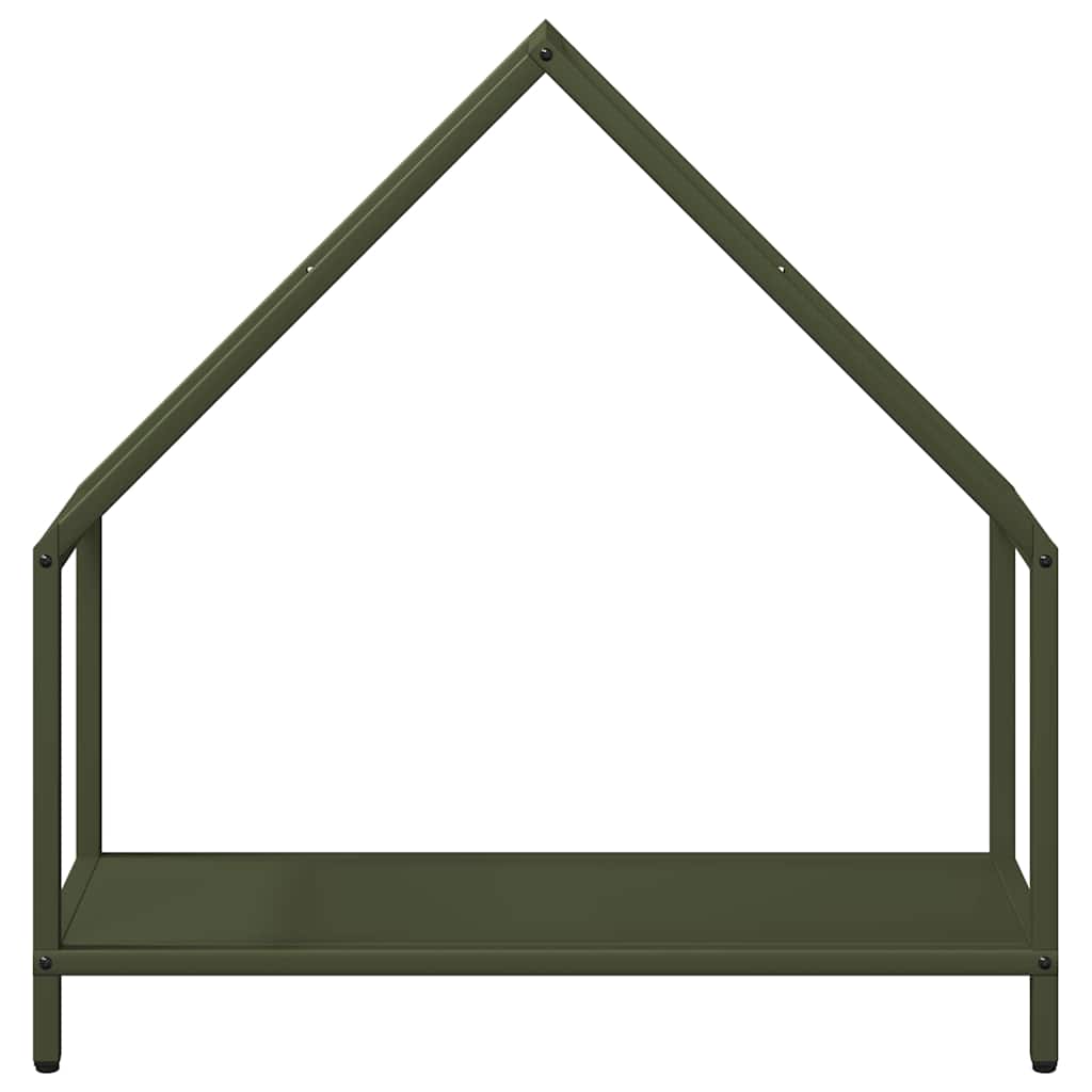 vidaXL Brennholzregal Olivgrün 60x25x60 cm Kaltgewalzter Stahl - Image 5