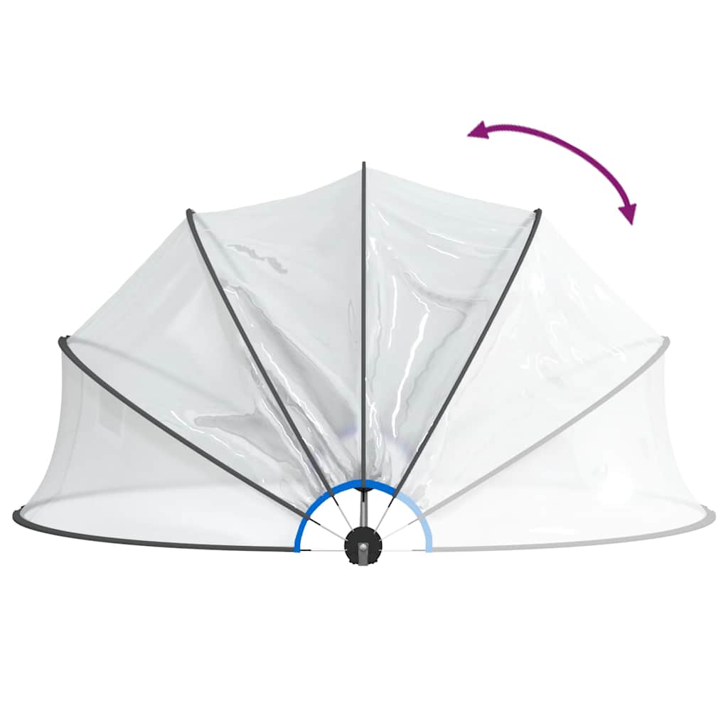 vidaXL Pool-Kuppel Rund 467x234 cm PVC - Image 6