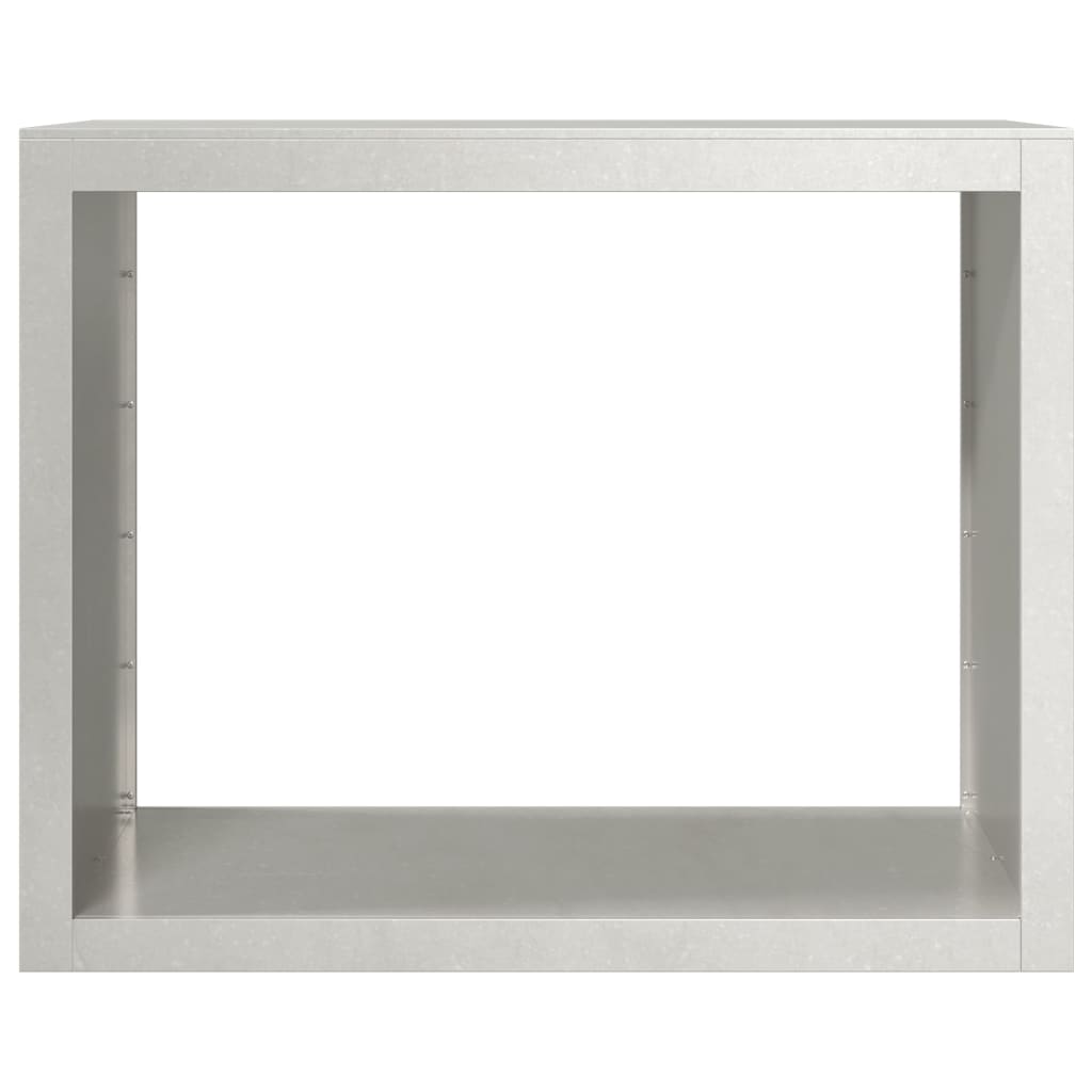 vidaXL Brennholzregal 100x40x80 cm Edelstahl - Image 4