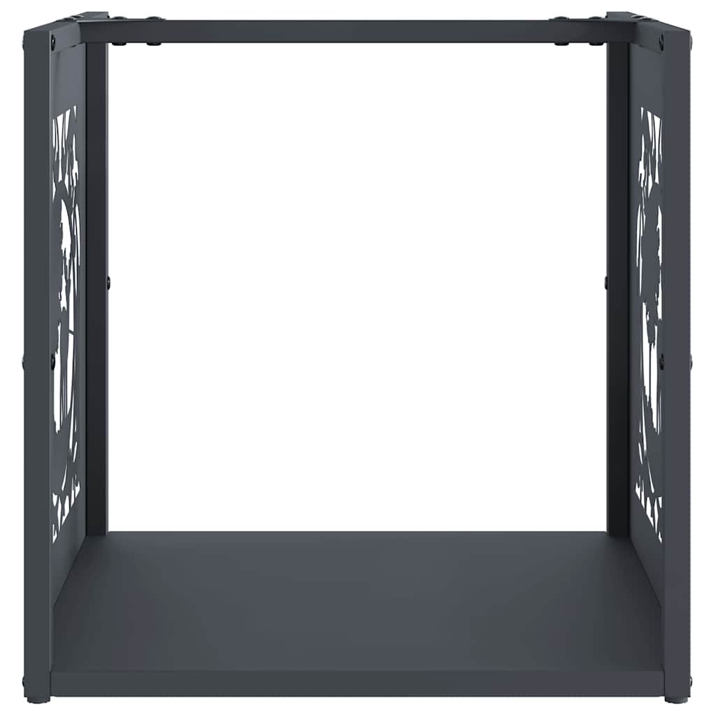 vidaXL Brennholzregal Anthrazit 40x40x40 cm Kaltgewalzter Stahl - Image 5