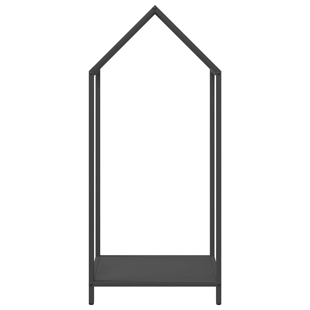 vidaXL Brennholzregal Schwarz 40x25x90 cm Kaltgewalzter Stahl - Image 5