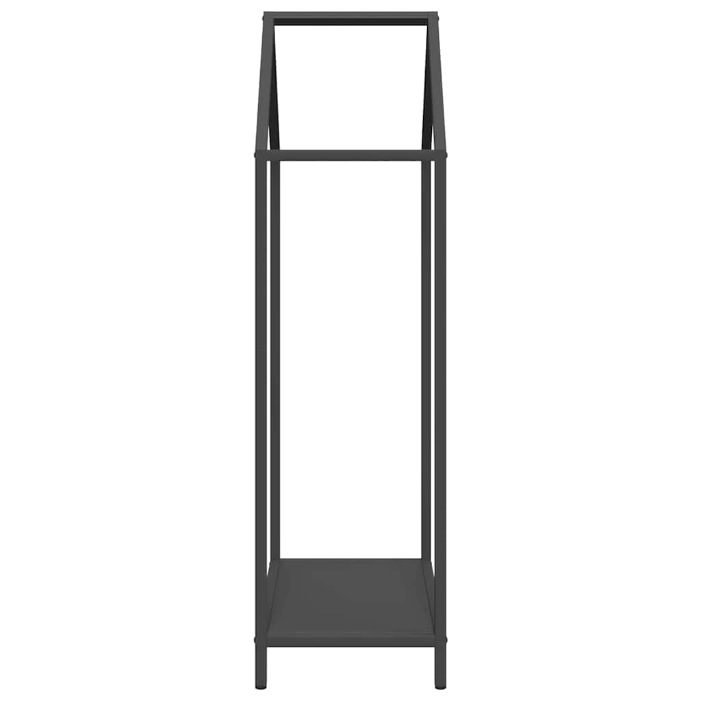 vidaXL Brennholzregal Schwarz 40x25x90 cm Kaltgewalzter Stahl - Image 6