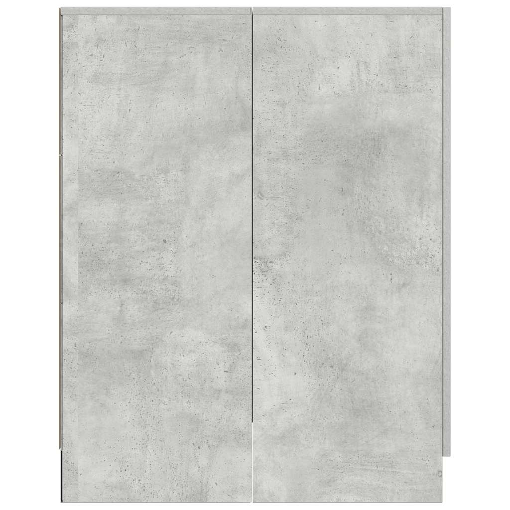 vidaXL Waschmaschinenschrank Betongrau 70,5x71,5x91,5 cm - Image 5