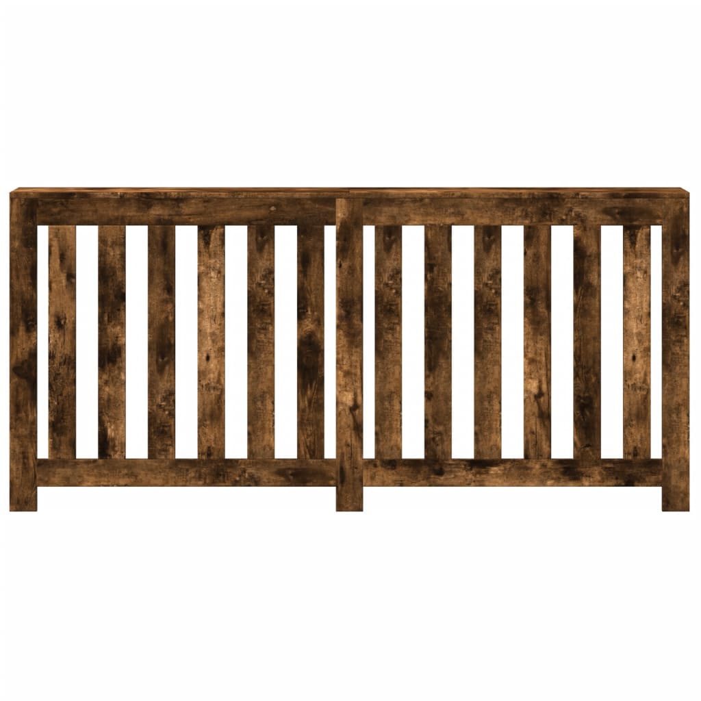 vidaXL Heizkörperverkleidung Räuchereiche 175x20x82 cm Holzwerkstoff - Image 3