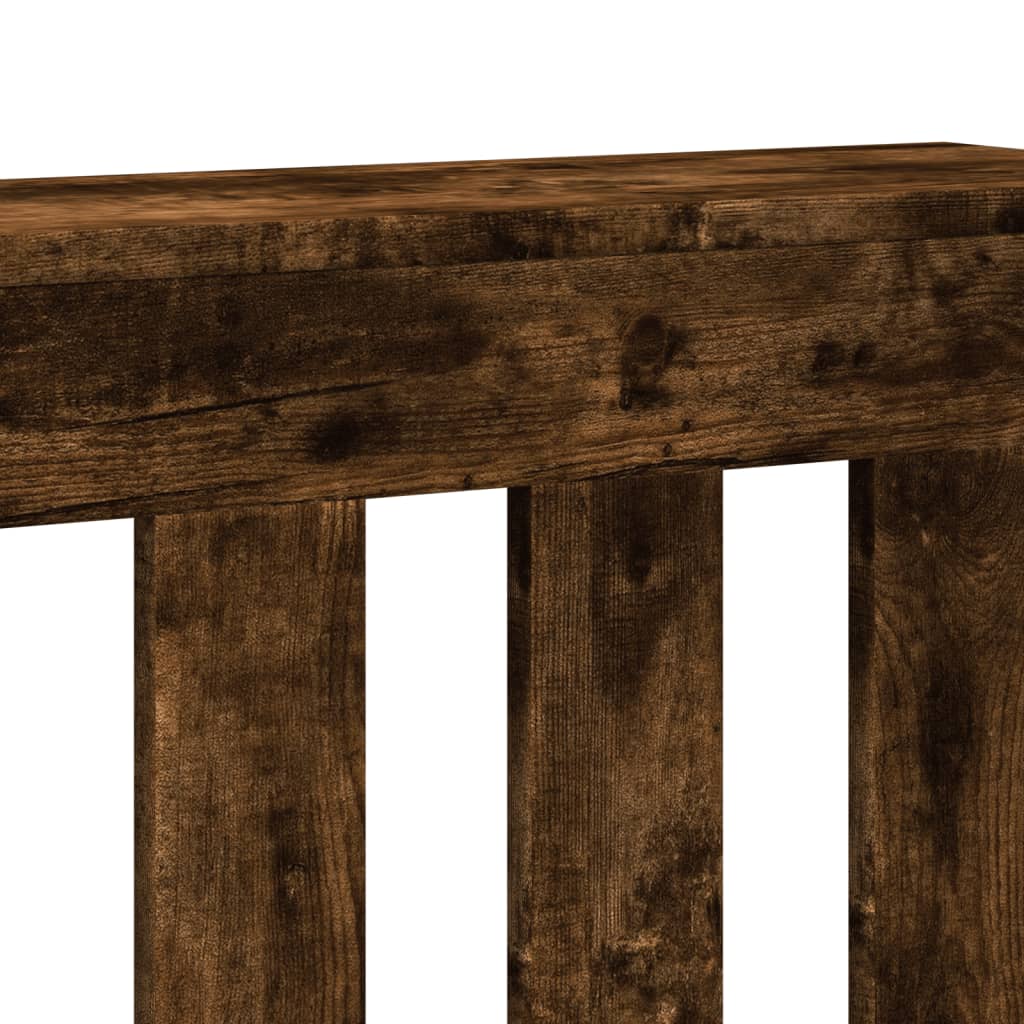 vidaXL Heizkörperverkleidung Räuchereiche 175x20x82 cm Holzwerkstoff - Image 6