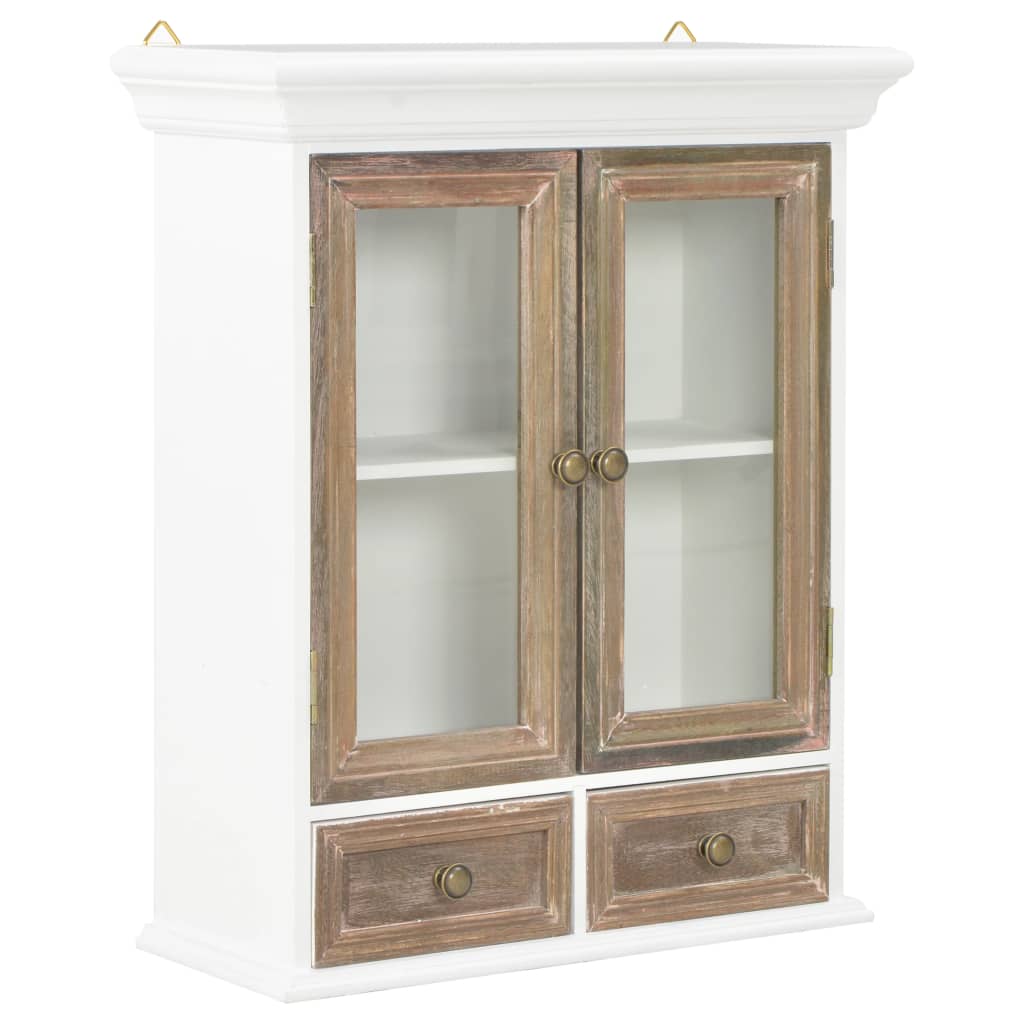 vidaXL Wandschrank Weiß 49x22x59 cm Holzwerkstoff