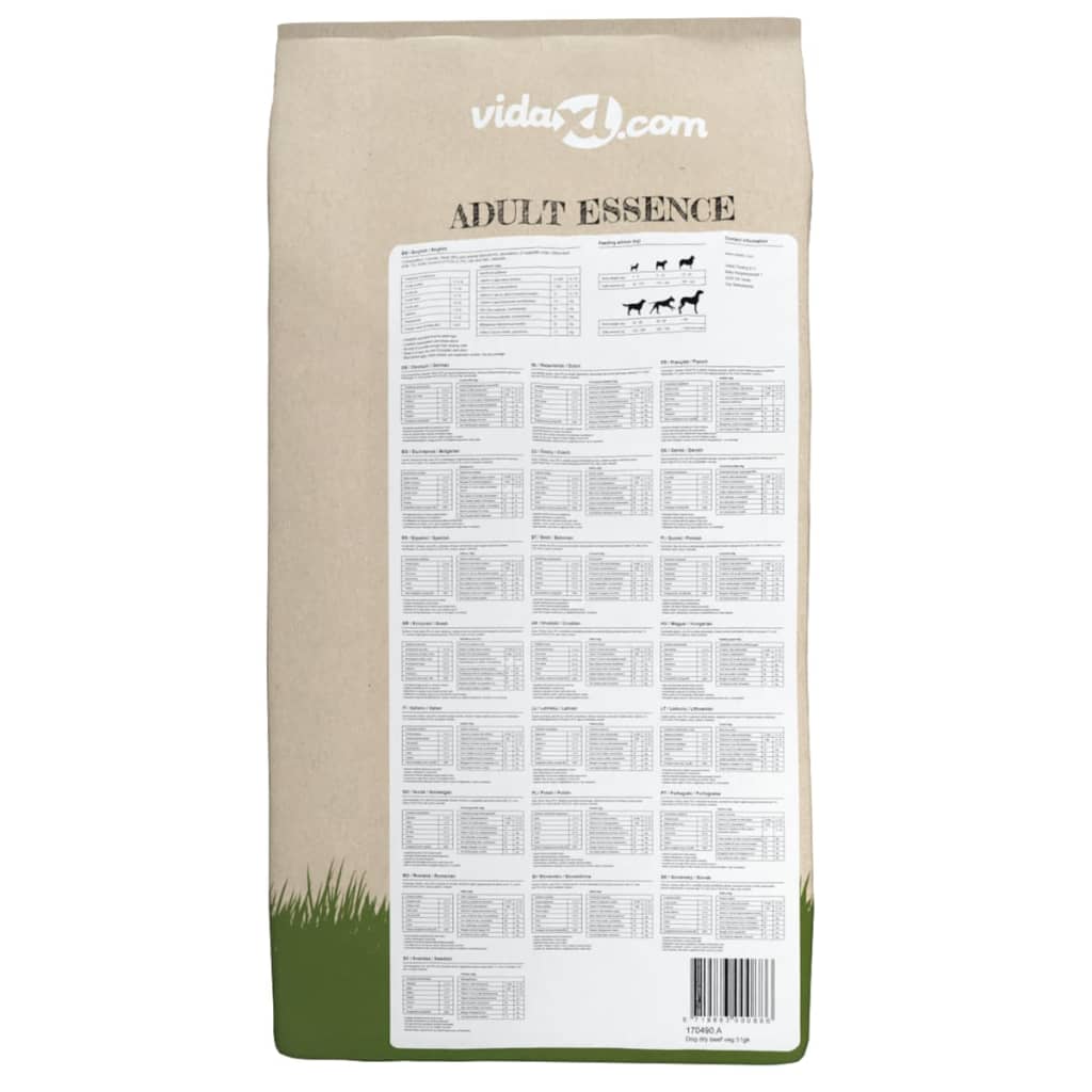 vidaXL Trockenfutter für Hunde Adult Essence Beef 15 kg - Image 4