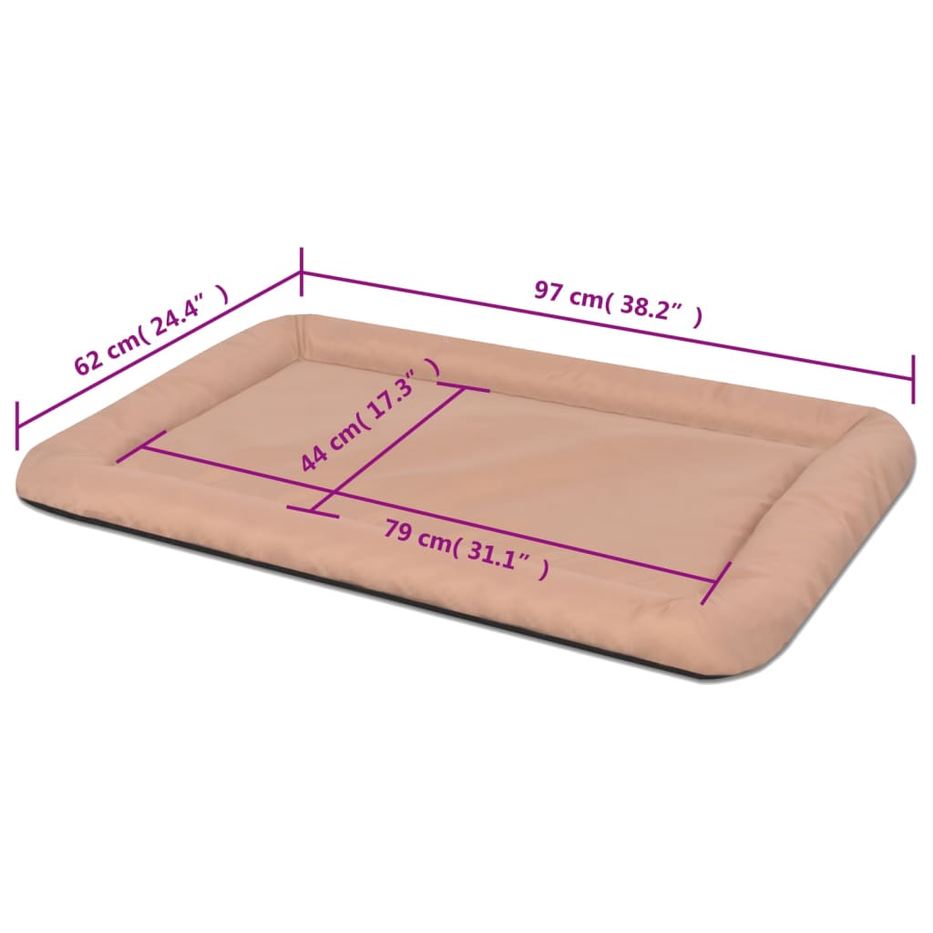 vidaXL Hundebett Größe XXL Beige - Image 5