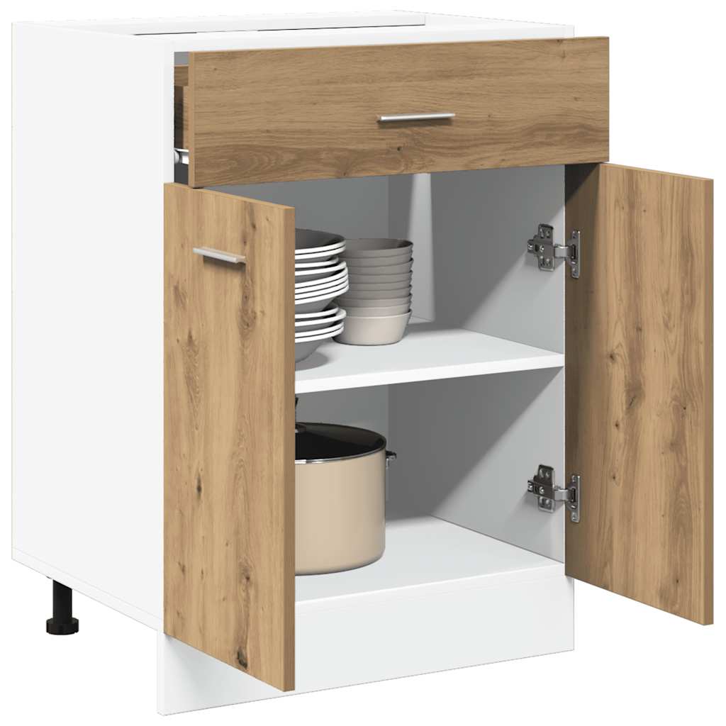 vidaXL Unterschrank Lyon Artisan-Eiche 60x46x81,5 cm Holzwerkstoff - Image 3