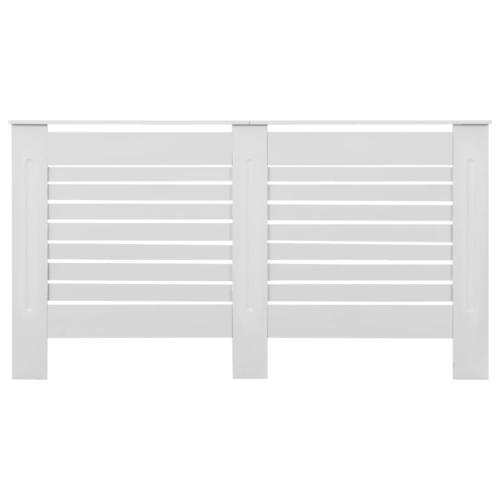vidaXL Heizkörperverkleidungen 2 Stk. Weiß 152 x 19 x 81,5 cm MDF - Image 4