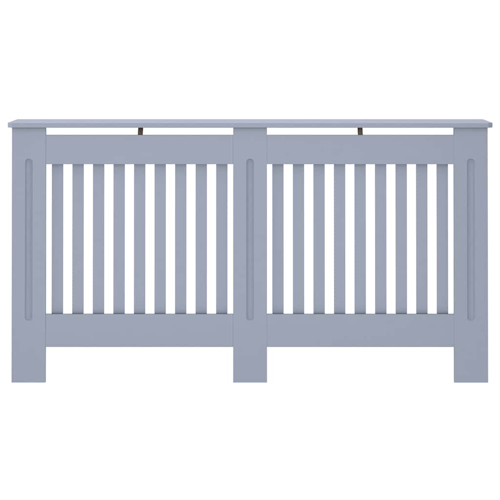 vidaXL Heizkörperverkleidung Anthrazit 152x19x81,5 cm MDF - Image 4