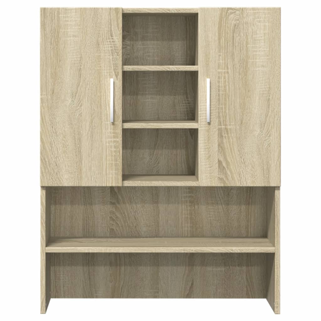 vidaXL Waschmaschinenschränke 2 Stk. Sonoma-Eiche Holzwerkstoff - Image 5