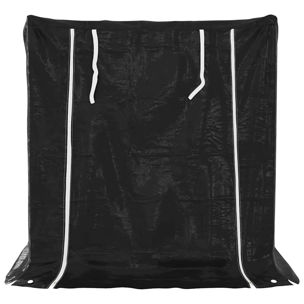 vidaXL Brennholzregal mit Regenschutz 101x61x110,5 cm Verzinkter Stahl - Image 4