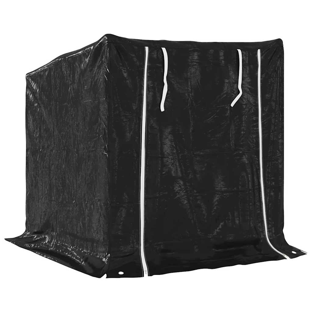 vidaXL Brennholzregal mit Regenschutz 101x61x110,5 cm Verzinkter Stahl - Image 5