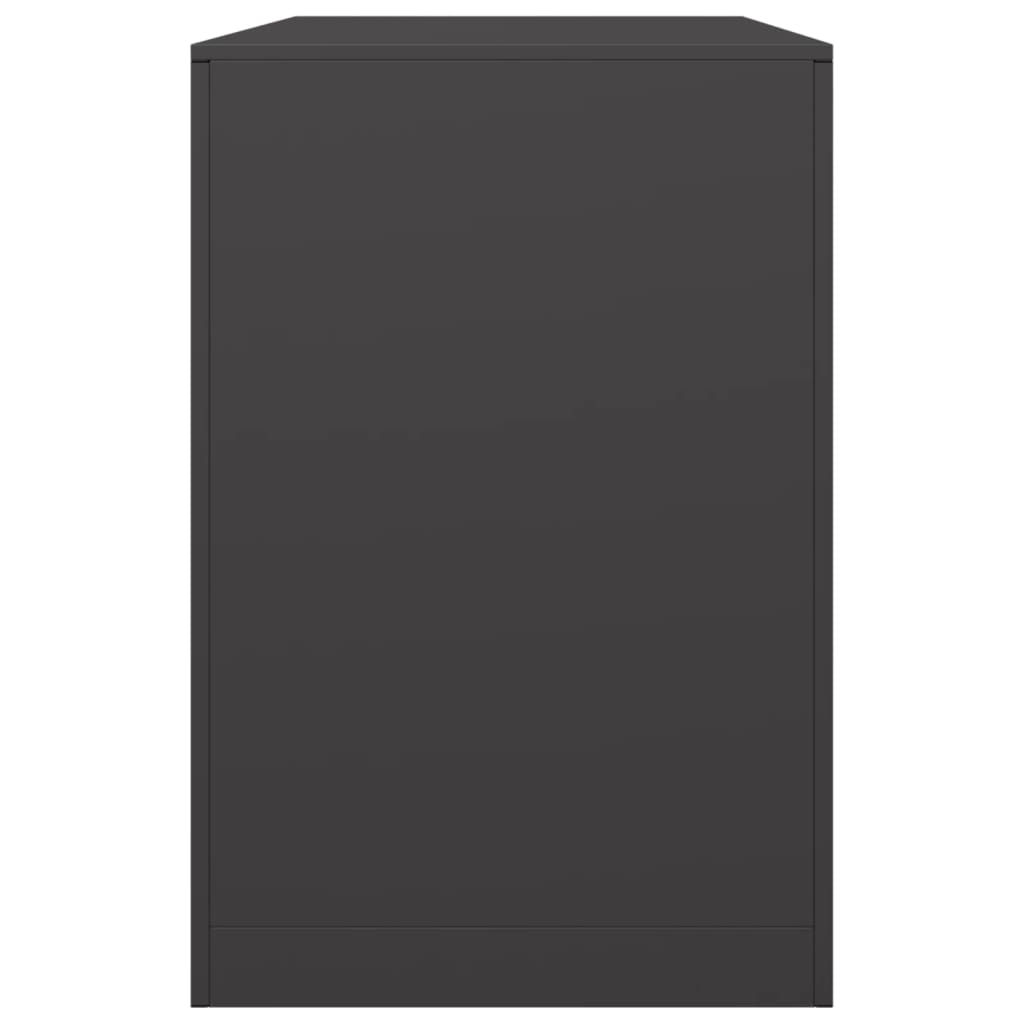 vidaXL Brennholzregal Schwarz 100x40x60 cm Stahl - Image 5