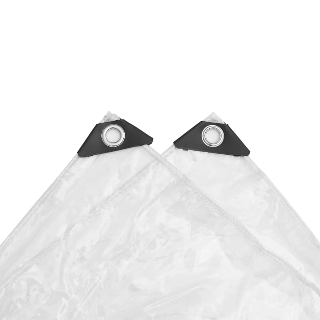 vidaXL Transparente Plane mit Ösen 4x4 m PVC - Image 6