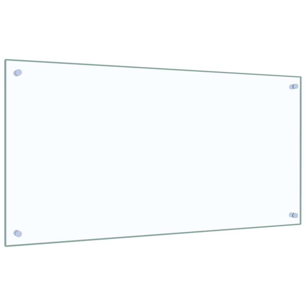 vidaXL Küchenrückwand Transparent 100×50 cm Hartglas - Image 5