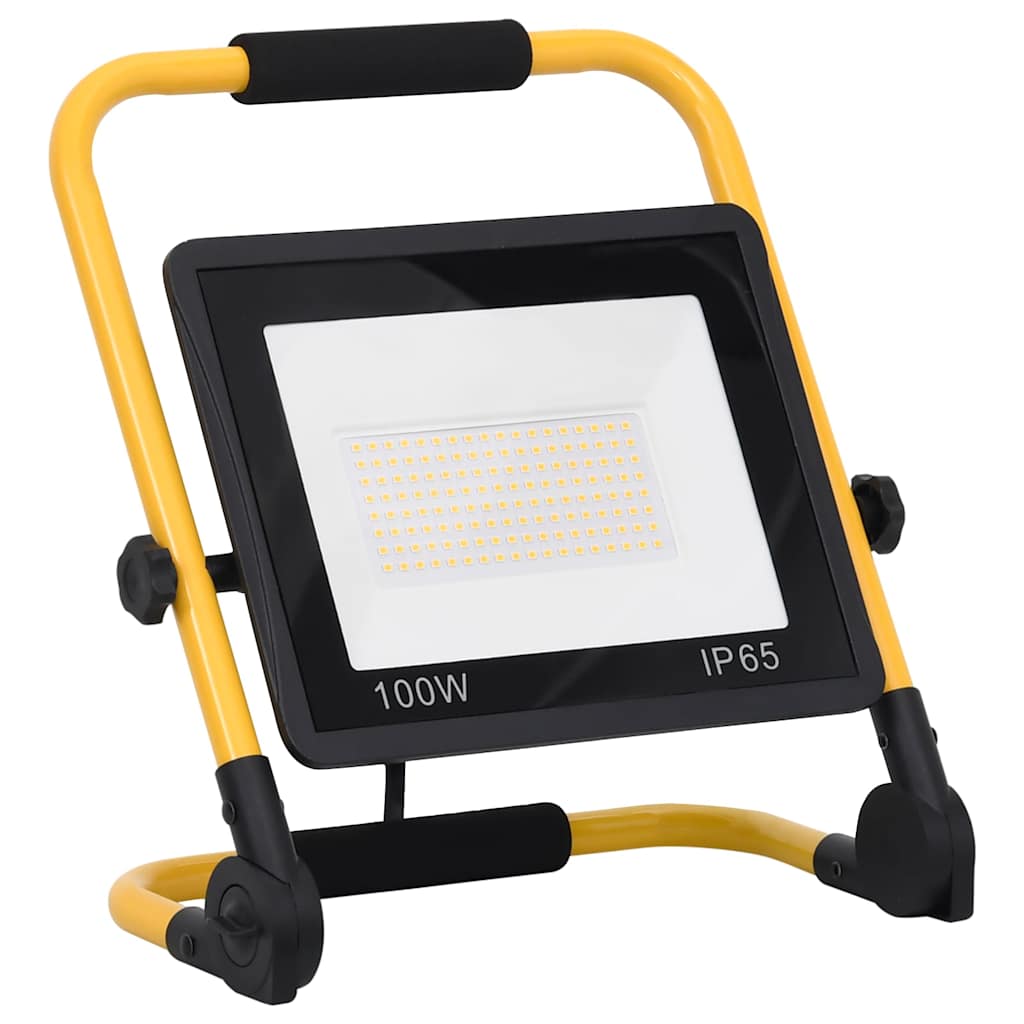 vidaXL LED-Fluter mit Handgriff 100 W Warmweiß - Image 3