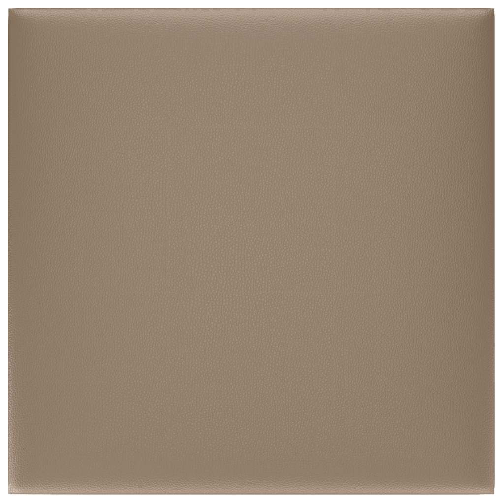 vidaXL Wandpaneele 12 Stk. Cappuccino-Braun 30x30cm Kunstleder 1,08 m² - Image 3