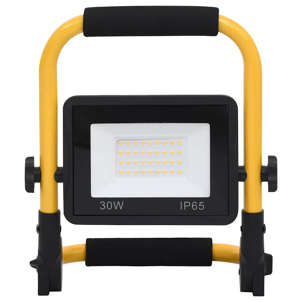 vidaXL LED-Fluter mit Handgriff 30 W Warmweiß - Image 3