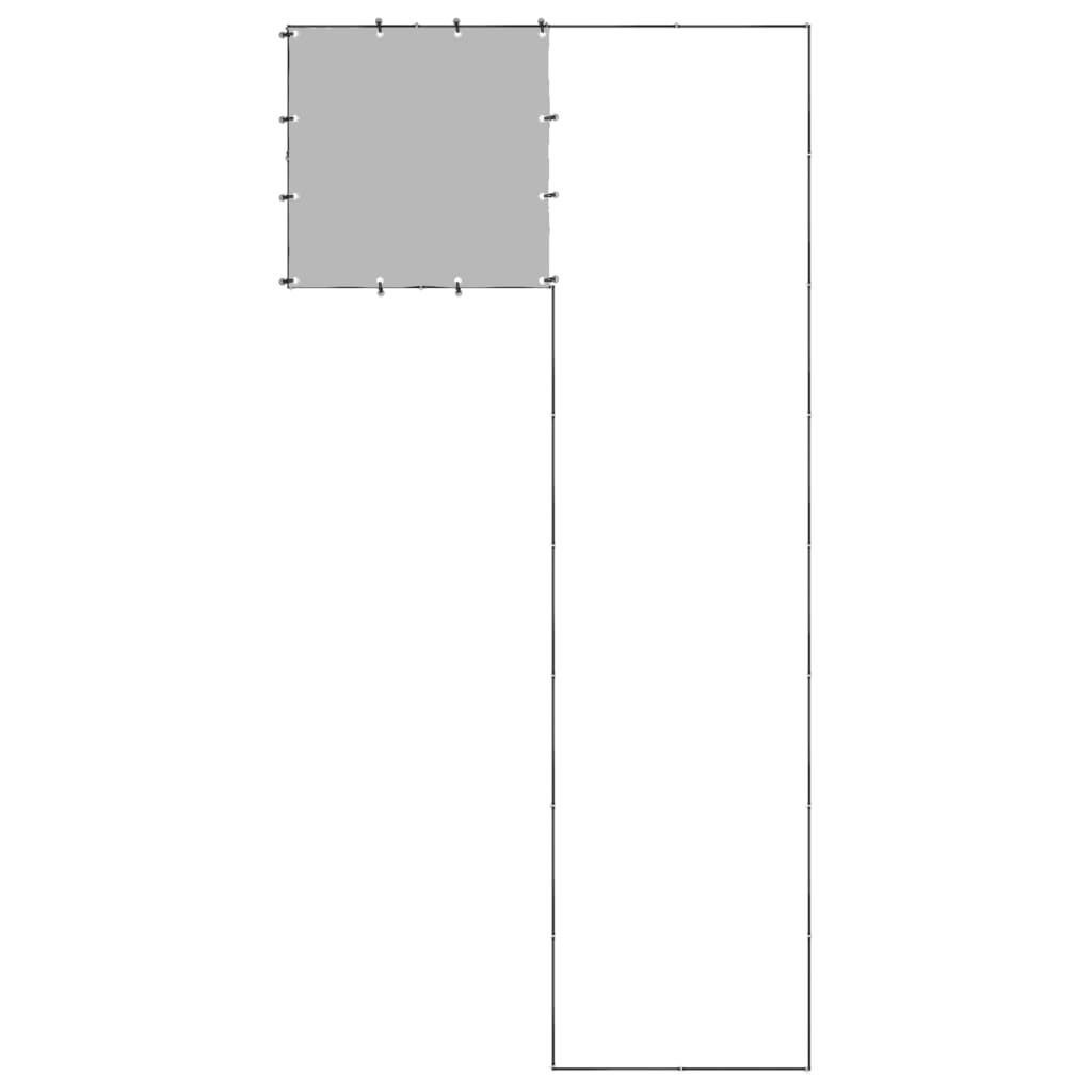 vidaXL Hundezwinger Schwarz 6,05 m² Stahl - Image 4